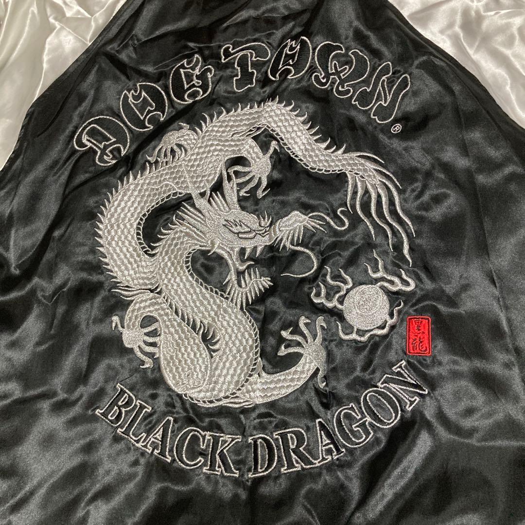 DOG TOWN ドラゴン刺繍 スカジャン X-LARGE ブラックドラゴン　L