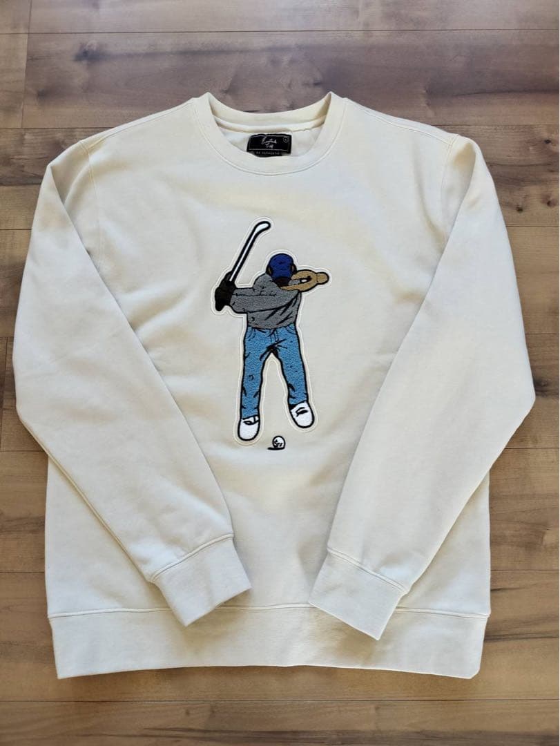 【Hero 】EASTSIDEGOLF 長袖スウェットトレーナー ベージュ