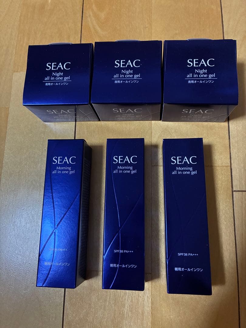 SEAC シーク　夜用・朝用オールインワンジェル 25g 3個✖️2