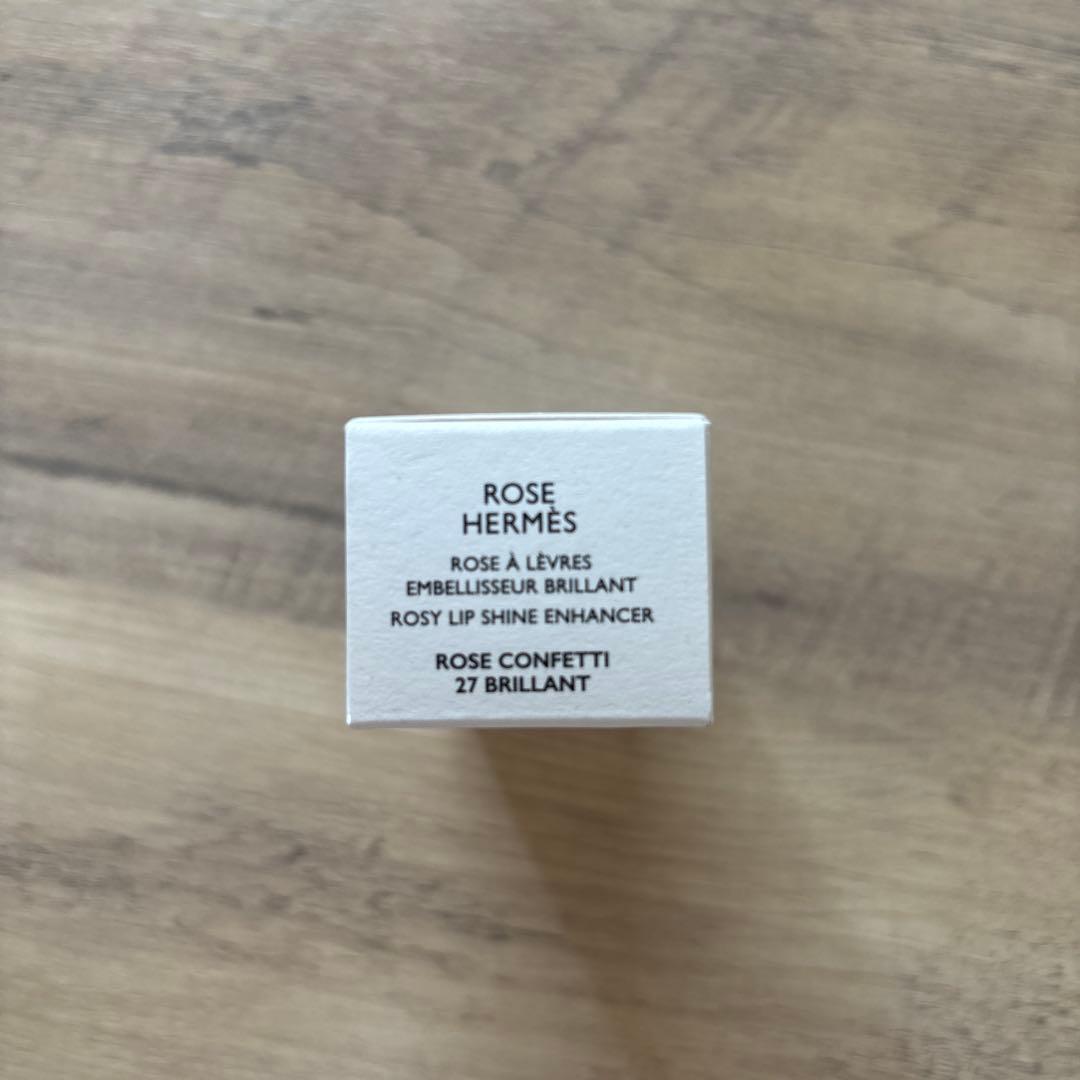 新品】HERMES ローズ•エルメス ティンティッドリップバーム ブリヤン27