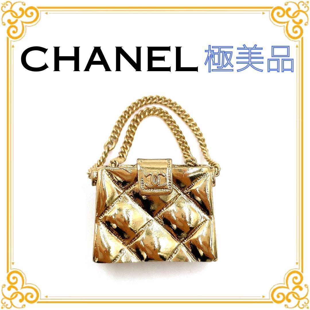 ✨️極美品✨️ シャネル バッグモチーフ マトラッセ ブローチ レディース 人気