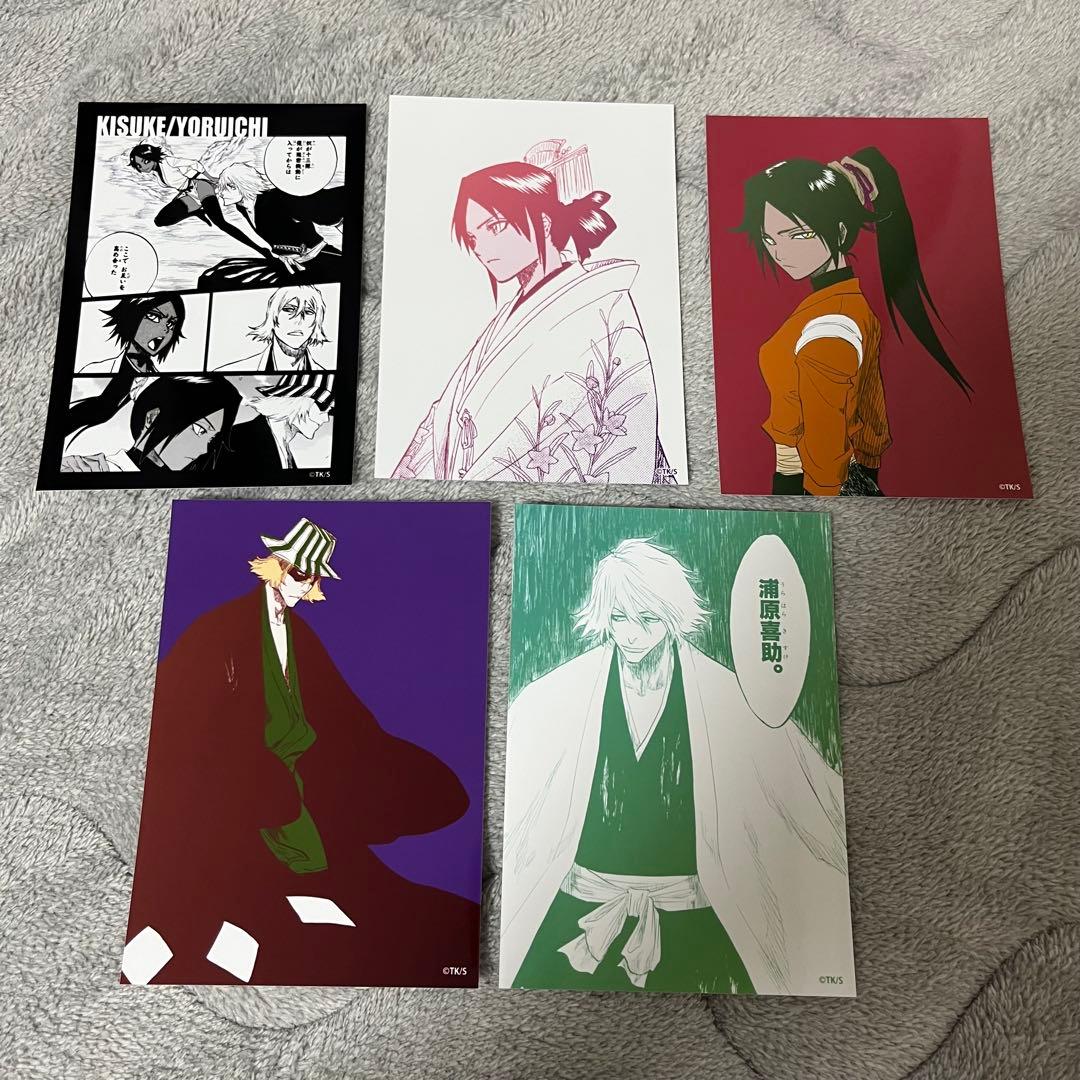 BLEACH ブリーチ ブロマイド5枚セット 四楓院夜一 浦原喜助 - メルカリ