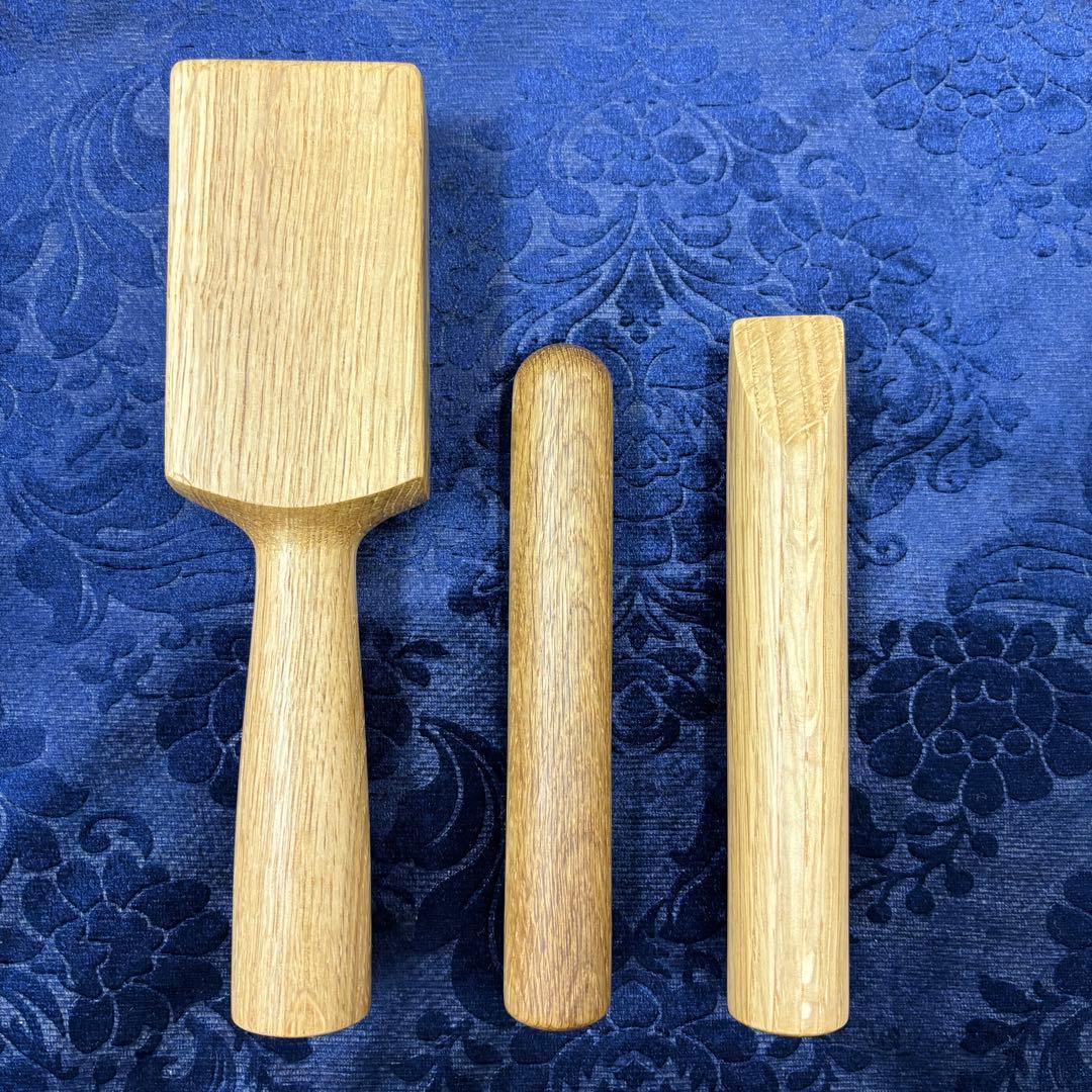 ウイスキーの樽で有名！楢（なら）の日本製トークセン3点セット 平型コーン