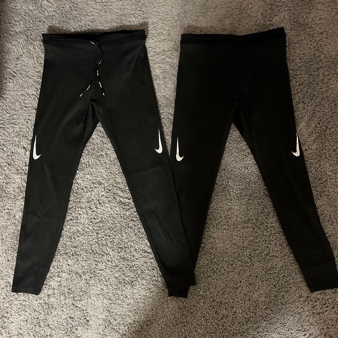 Nike Dri-FIT リブド ランニングタイツ 2枚セット S