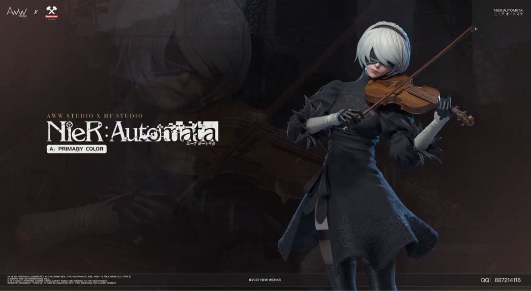 AwwMF 2B 1/4 NieR:Automata ガレージキット スタチュー ニーアオートマタ 2B フィギュア スタチュー ガレージキットの通販 by