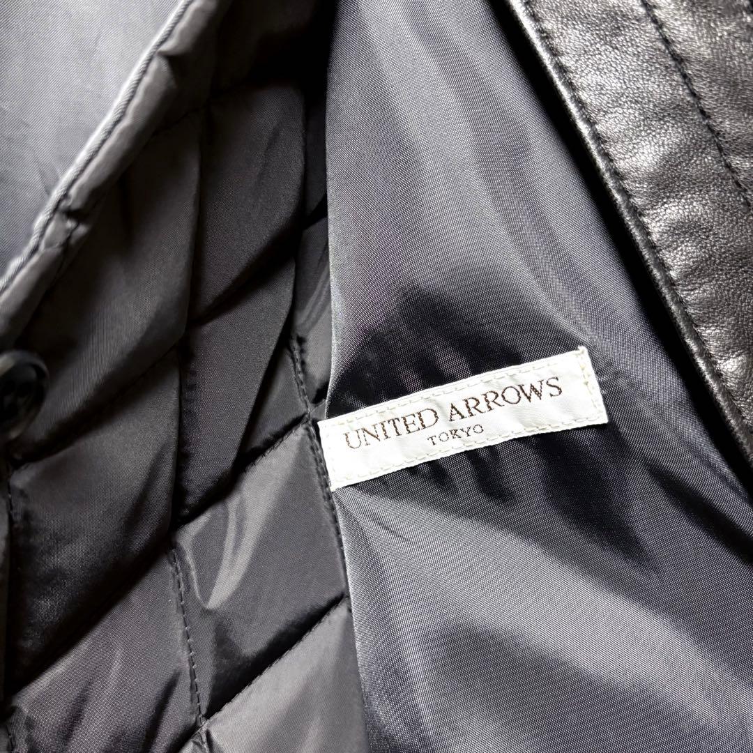 ヒロ様専用✨ユナイテッドアローズ レザーステンカラーコート 羊革