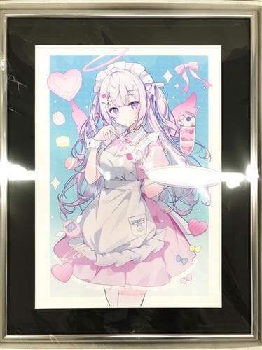 ★【未使用】イコモチ コモチ展～CHIFFON～ 先生直筆サイン入り複製イラスト