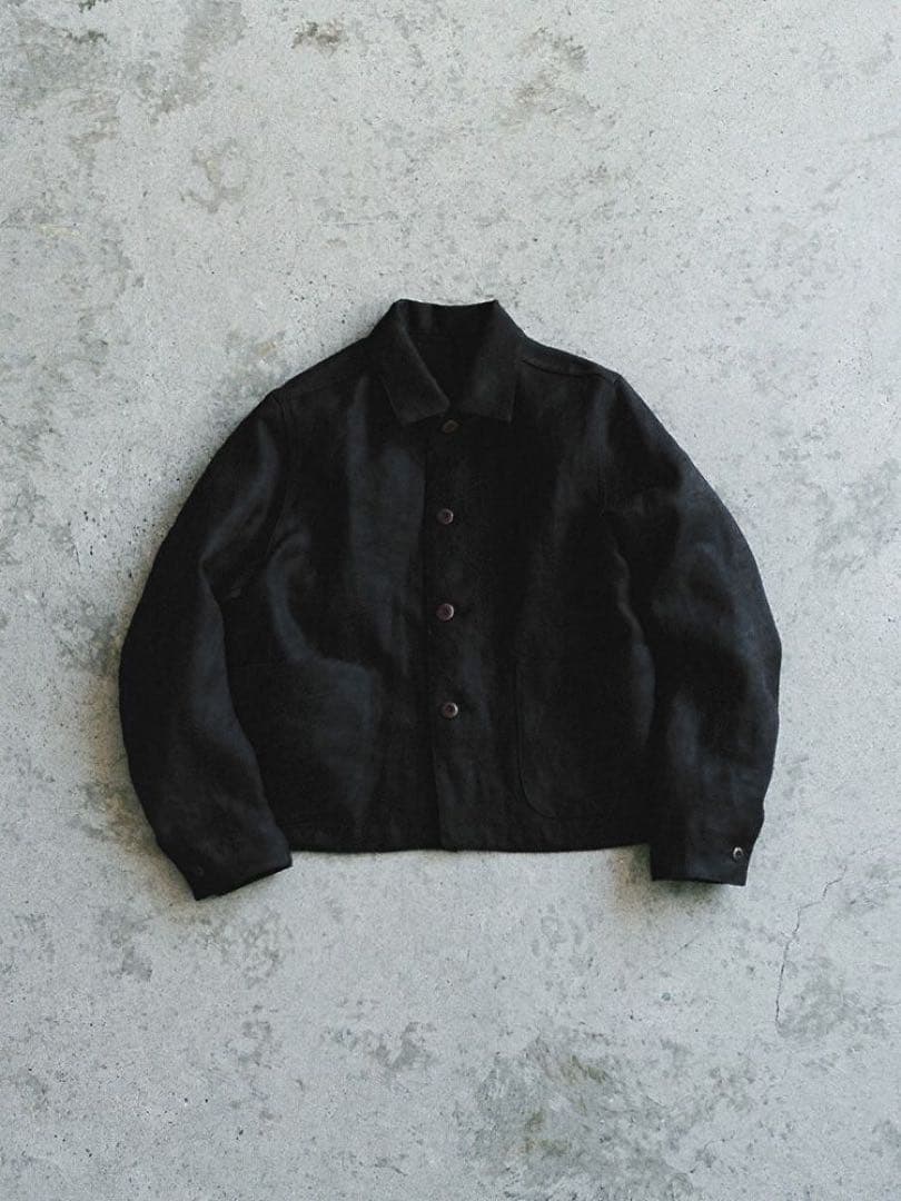 LIDNM LINEN CROPPED CHORE JACKET - メルカリ
