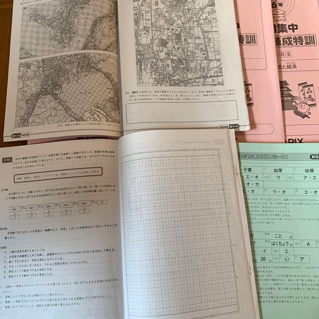 本日までタイムセールSAPIX 6年理科社会 夏期集中志望校錬成特訓セット