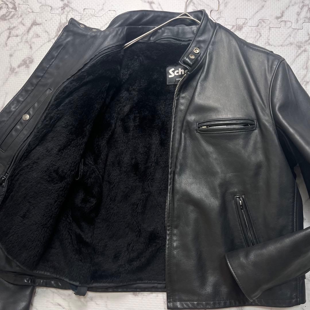 な*な様 46size/外観美品✨【米国製】schott シングルライダース 6