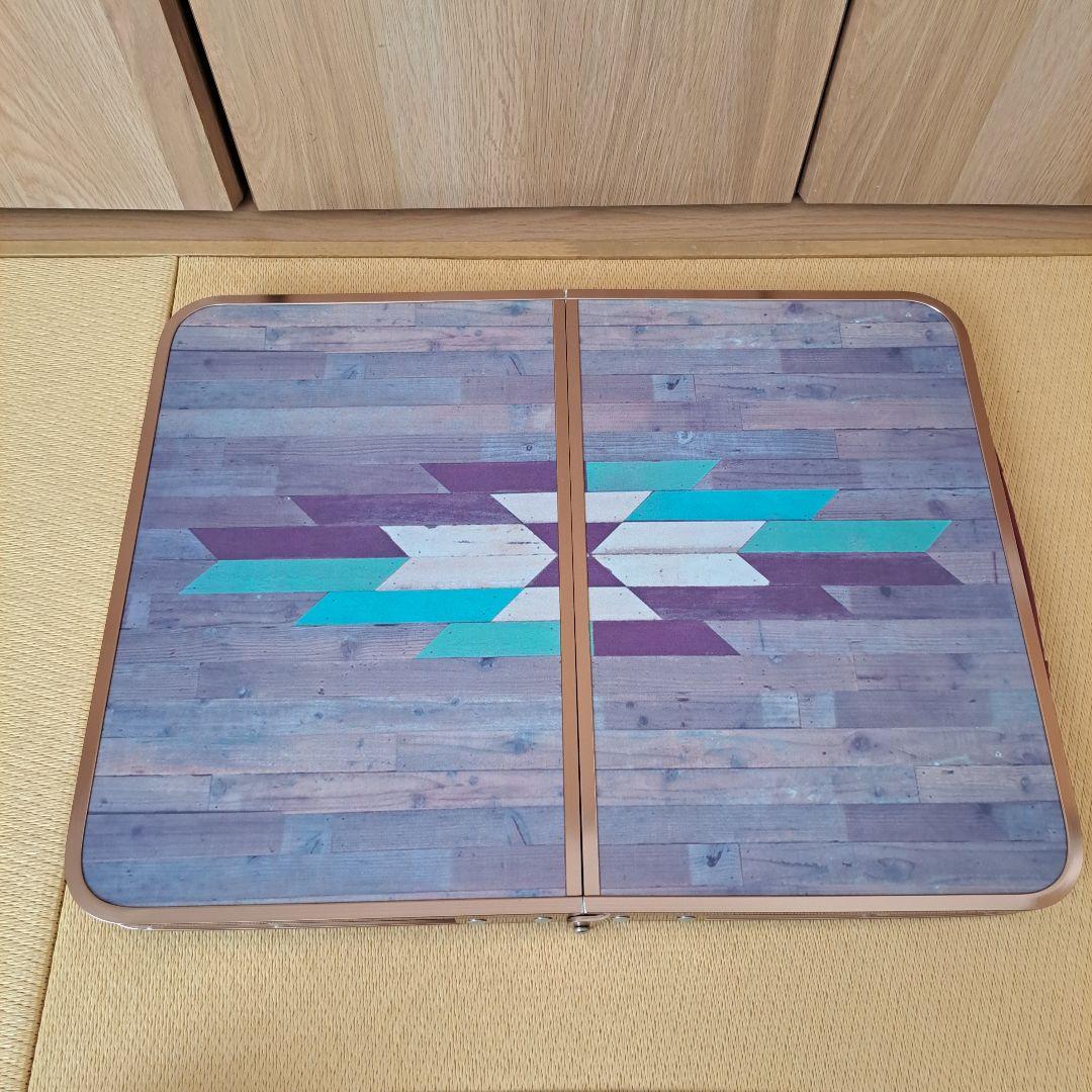 廃盤 Coleman インディゴレーベル ミニテーブル モザイクウッド - メルカリ