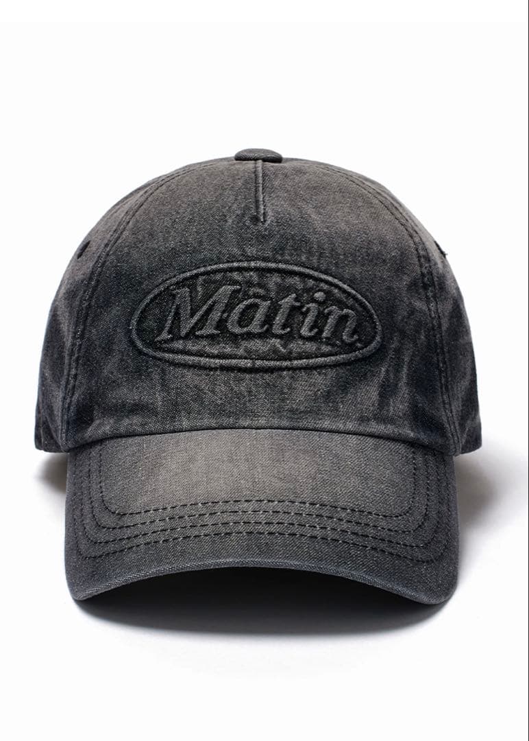 帽子 Martin Kim EMBOSSED LOGO DENIM BALL CAP