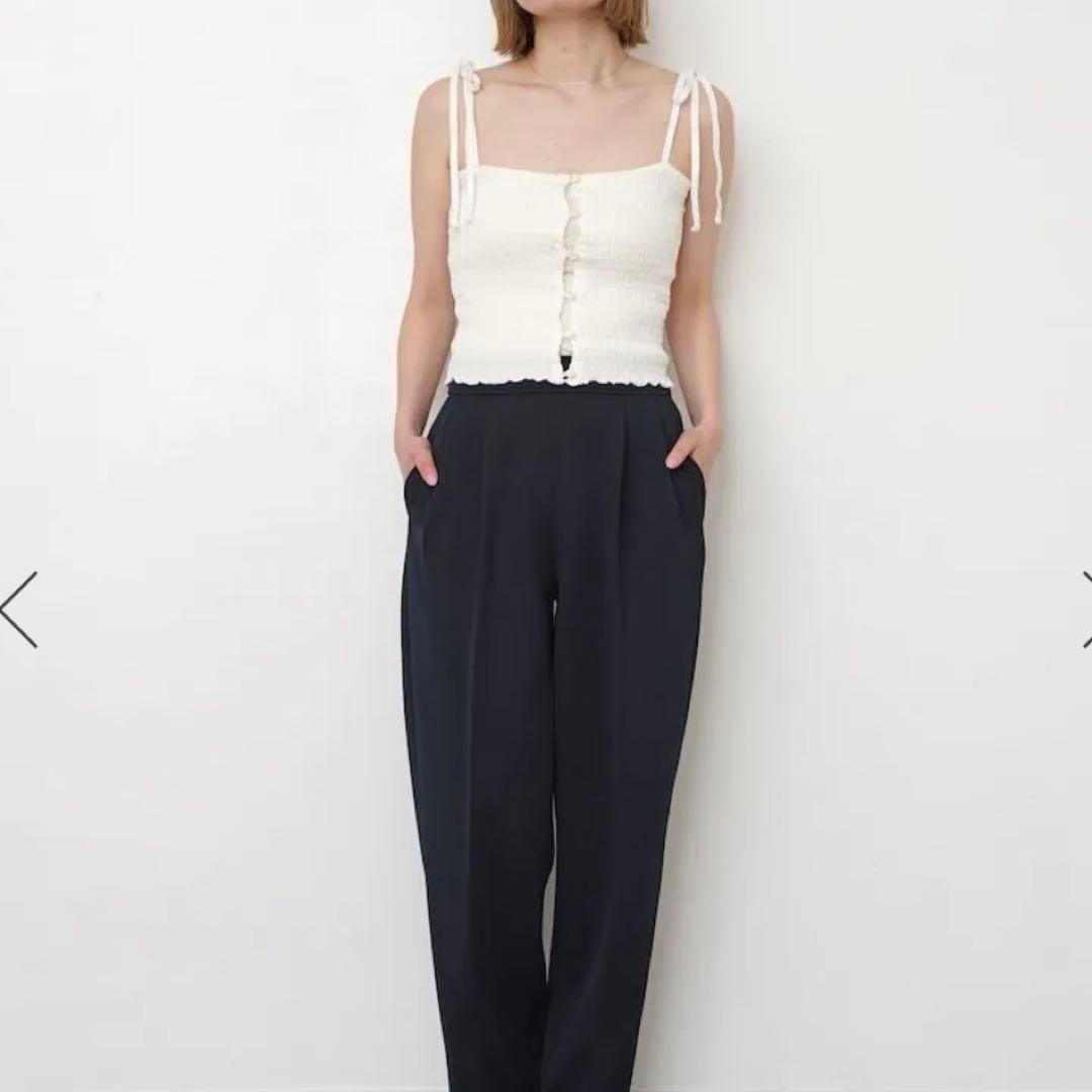 【新品】 PHEENYフィーニ Cotton shirring camisole