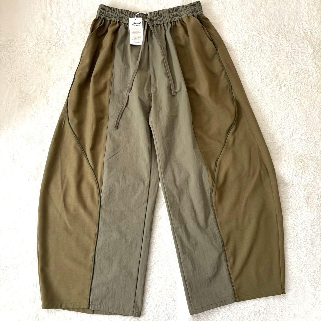 未使用 ニコアンド 【be with M 】Misayo ハギワイドパンツ - メルカリ