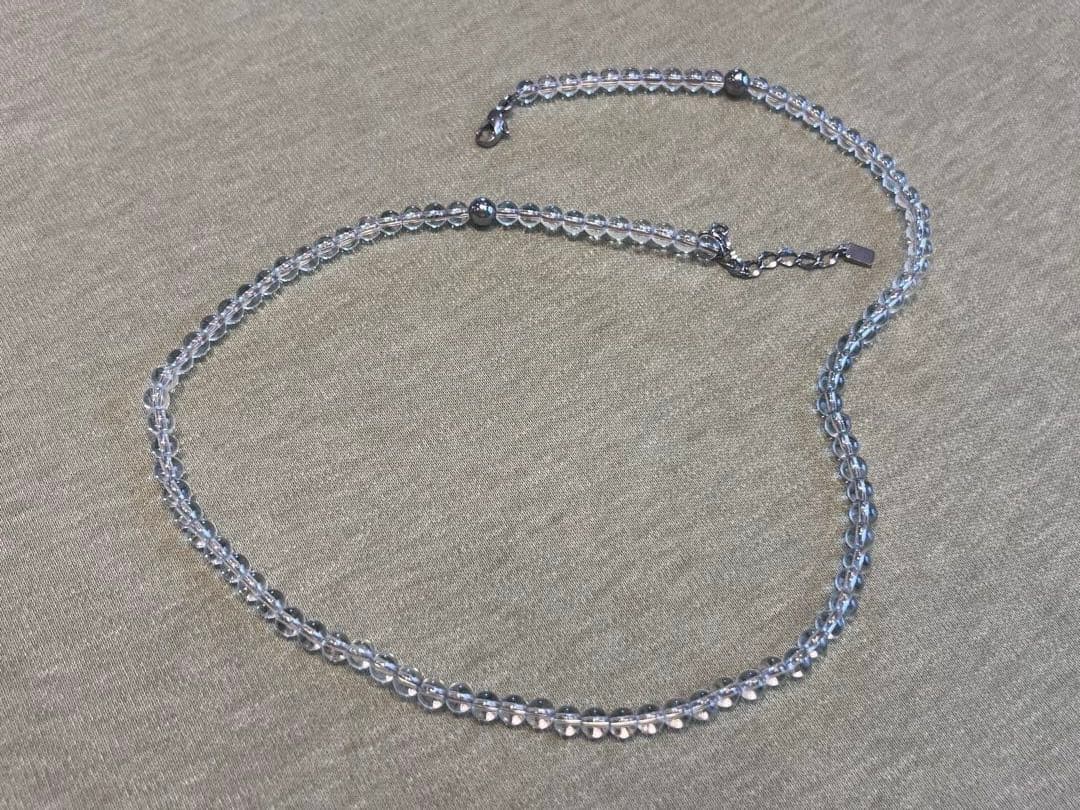 ファイテン phiten 水晶 ネックレス 5mm 50cm