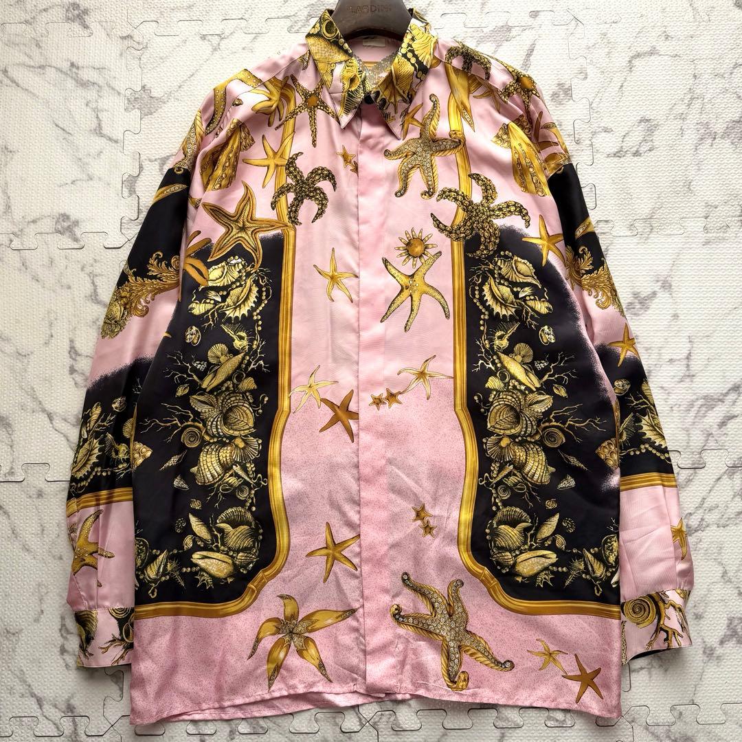 トップス 90s GIANNI VERSACE ATELIER Silk Shirt 48