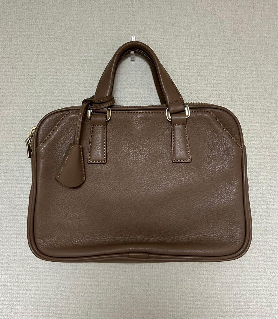 aniary/アニアリ/ミニブリーフケース/シュリンクレザー/トープ/バッグ