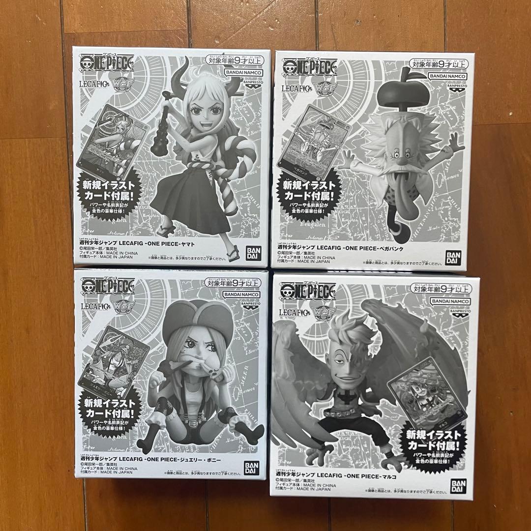 週刊少年ジャンプ LECAFIG ワンピース 4種セット BANDAI（バンダイ） 週刊少年ジャンプ LECAFIG レカフィグ -ONE PIECE