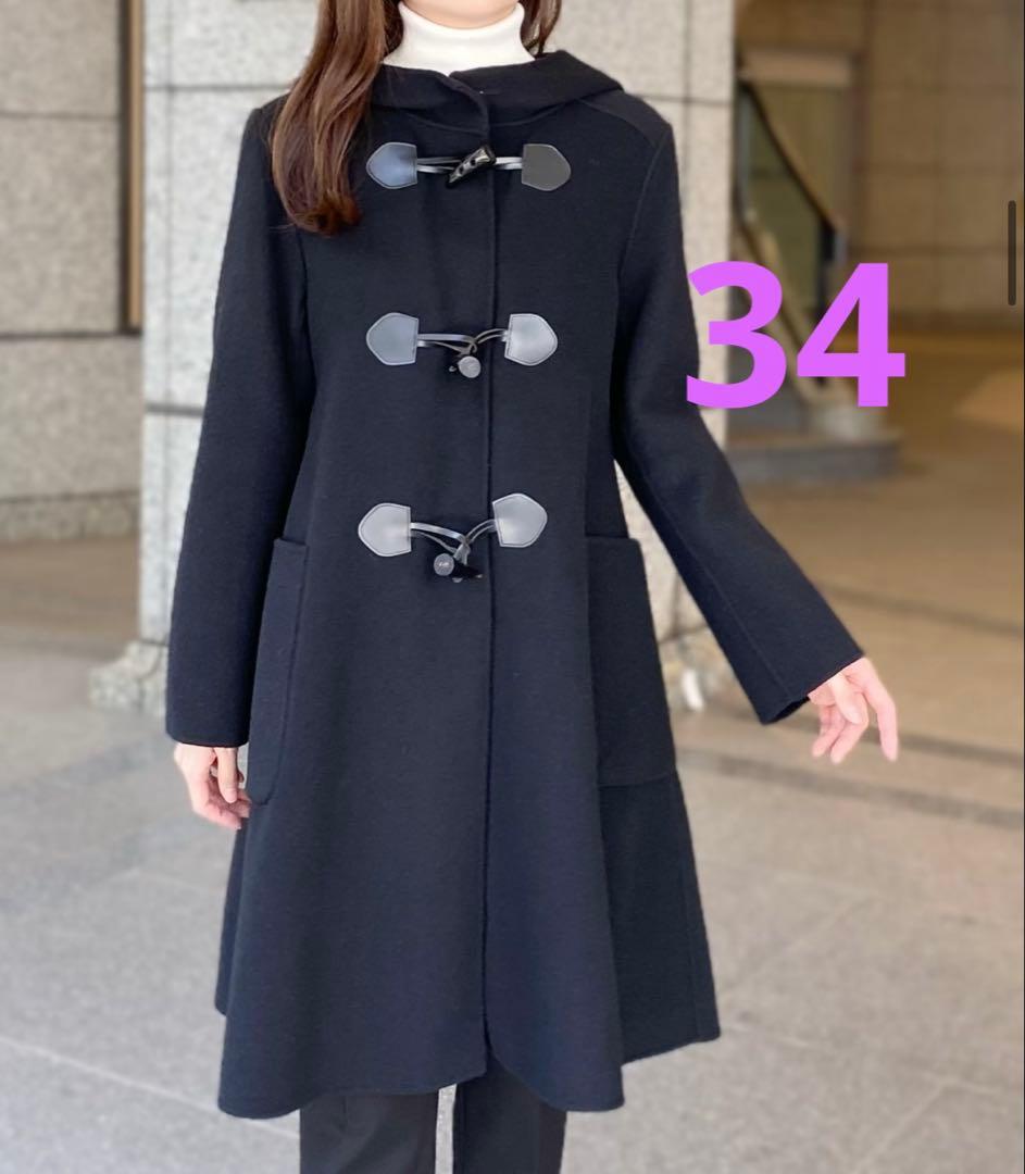 m*a様 エムプルミエ ジーロンラムダブルフレアダッフルコート 2024 エムプルミエ ジーロンラムダブルフレアダッフルコート 34