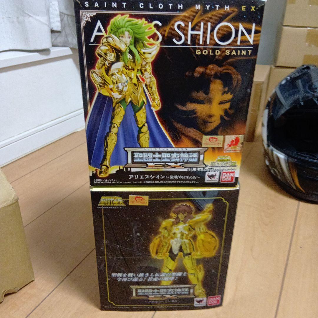 聖闘士聖衣神話EX天秤座童虎、アリエスシオン２体セット訳あり品ジャンク品