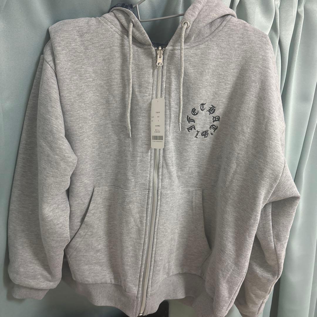 That's Life ジップパーカー グレー Sサイズ 未使用 - メルカリ