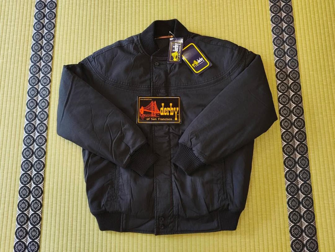 新品 黒金M】derby of san francisco ダービージャケット - メルカリ