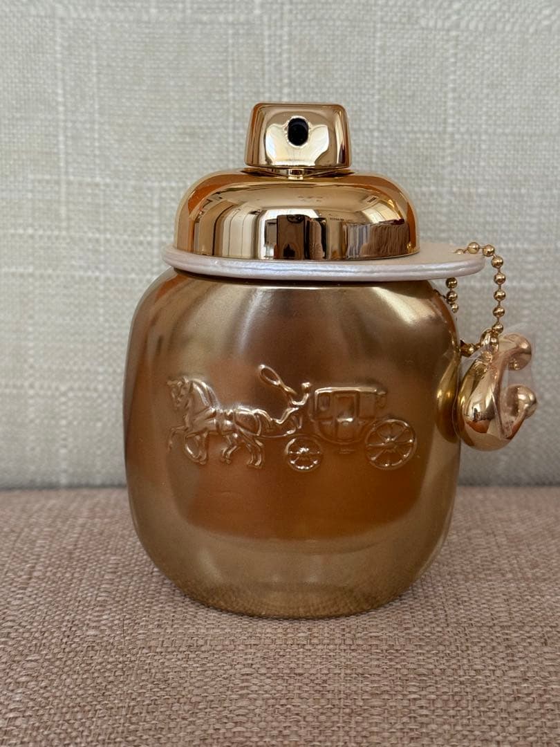 コーチ ゴールド馬車デザイン新製品香水容器 価格交渉どうぞ