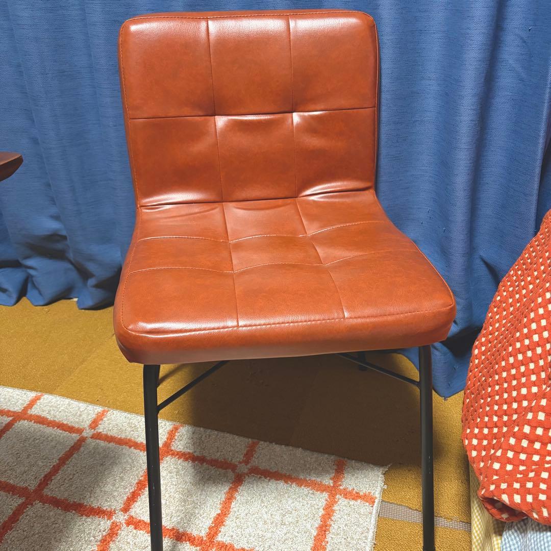 ニコアンド　椅子　リビングテリトリーシリーズ　レッド niko and（ニコアンド）】アメリカンビンテージのようなデザインの