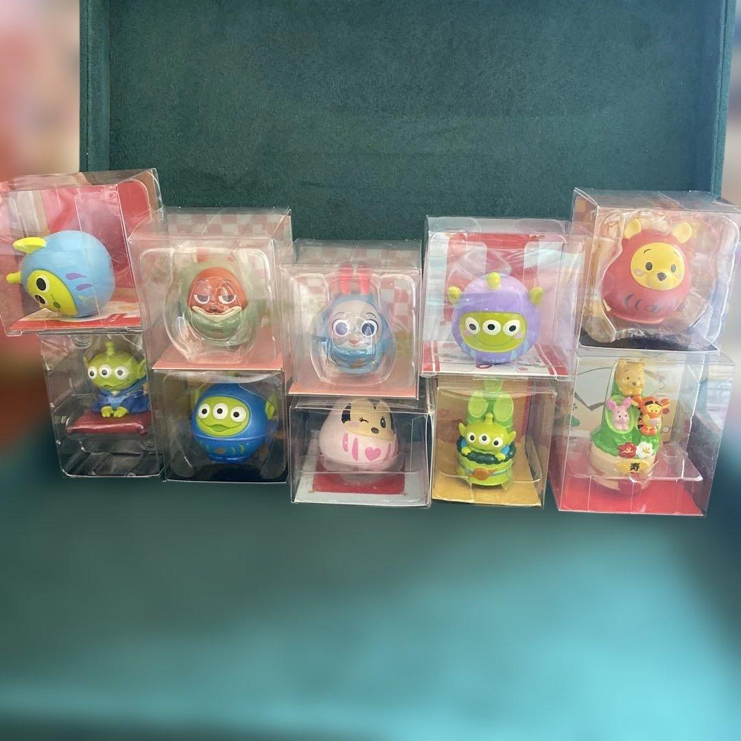 ディズニーストア　リトルグリーンメン　マスコット　置物　10点セット