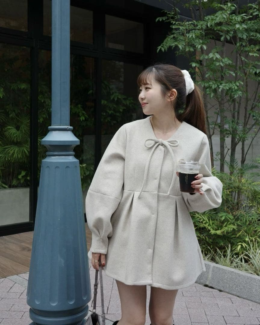 【完売品】jumelle メルトンペプラムトップ