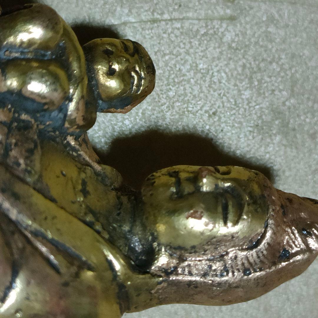 子供を抱いた観音様 慈母観音 時代物 骨董アンティーク マリア観音No