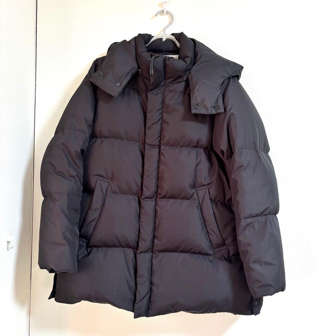 【SHIPS別注】TAION:2WAY フード ダウンコート ブラック　黒