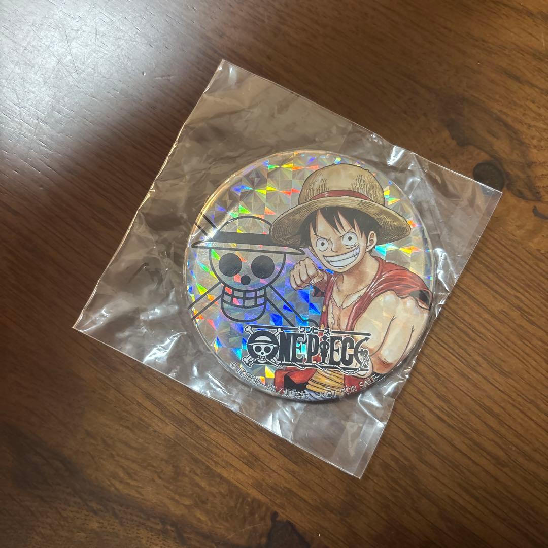 ONE PIECE ルフィ ホログラム 缶バッジ 非売品 - メルカリ