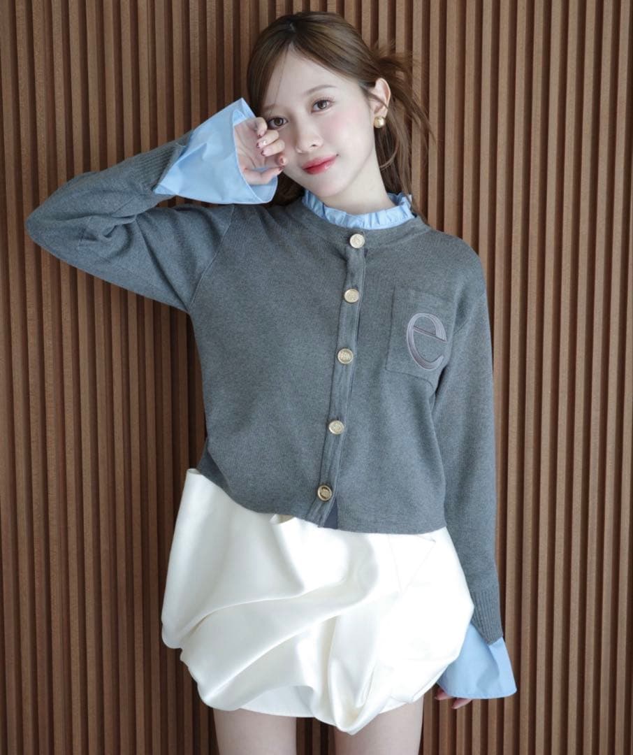 Attached collar ニットジャケット eimyistoire