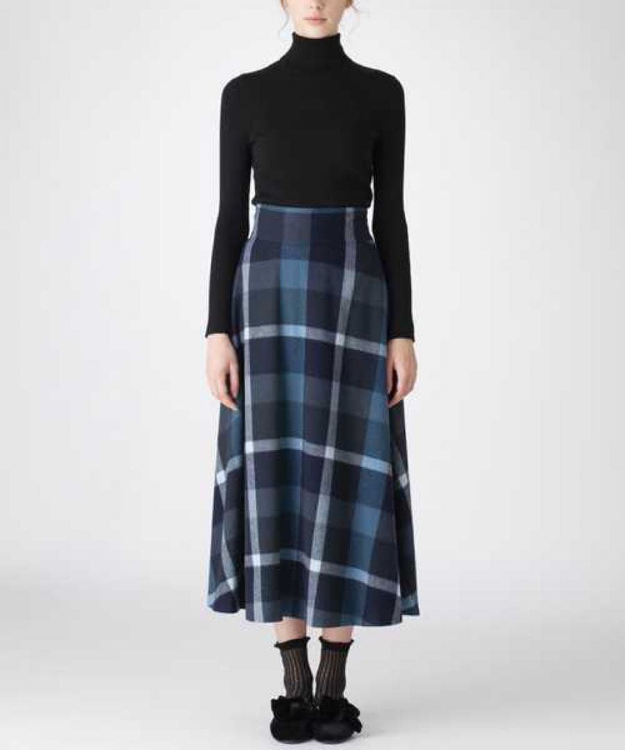 ブルーレーベルクレストブリッジ　クレストブリッジチェックロングスカート