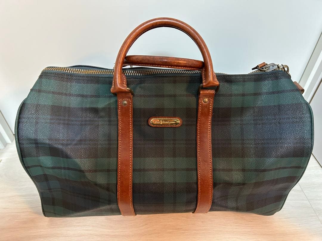 Polo Ralph Lauren チェック柄 ボストンバッグ