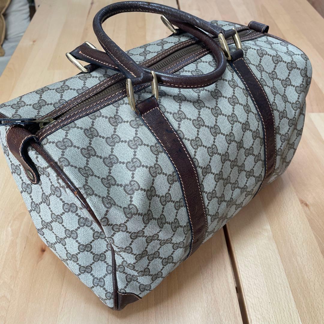 GUCCI グッチ GGキャンバス ボストンバッグ