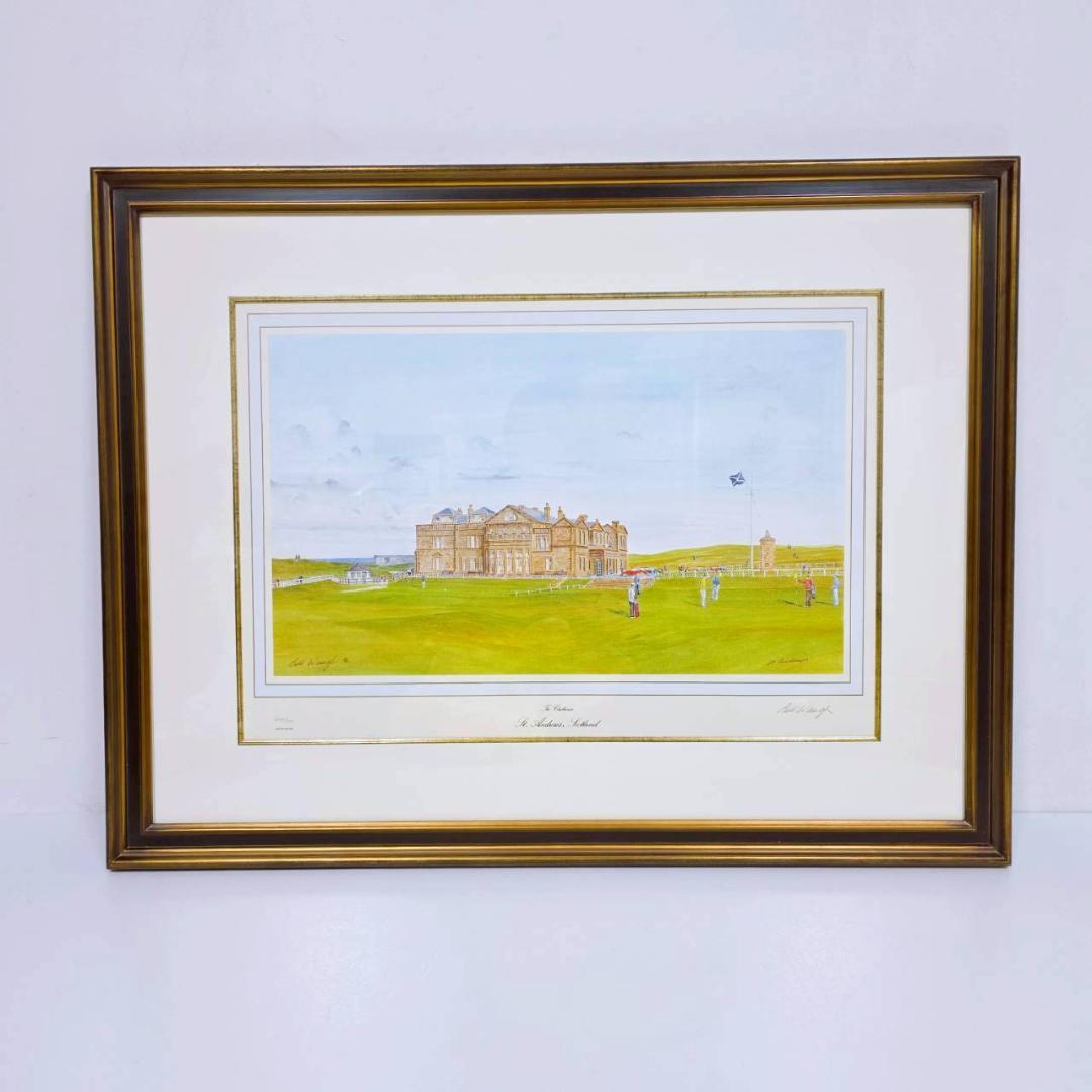 全英オープン他有名ゴルフコース リトグラフ全7枚セット Bill Waugh