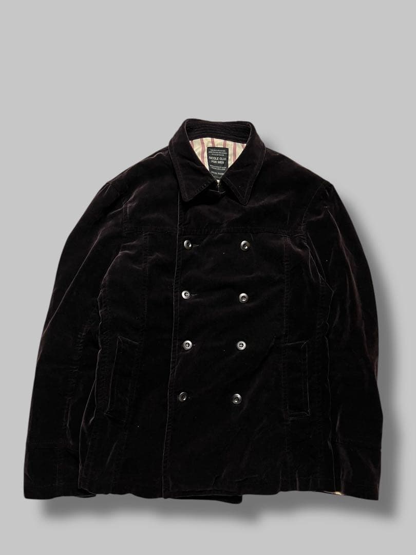 ジャケット・アウター Velour Double-Breasted Napoleon Jacket