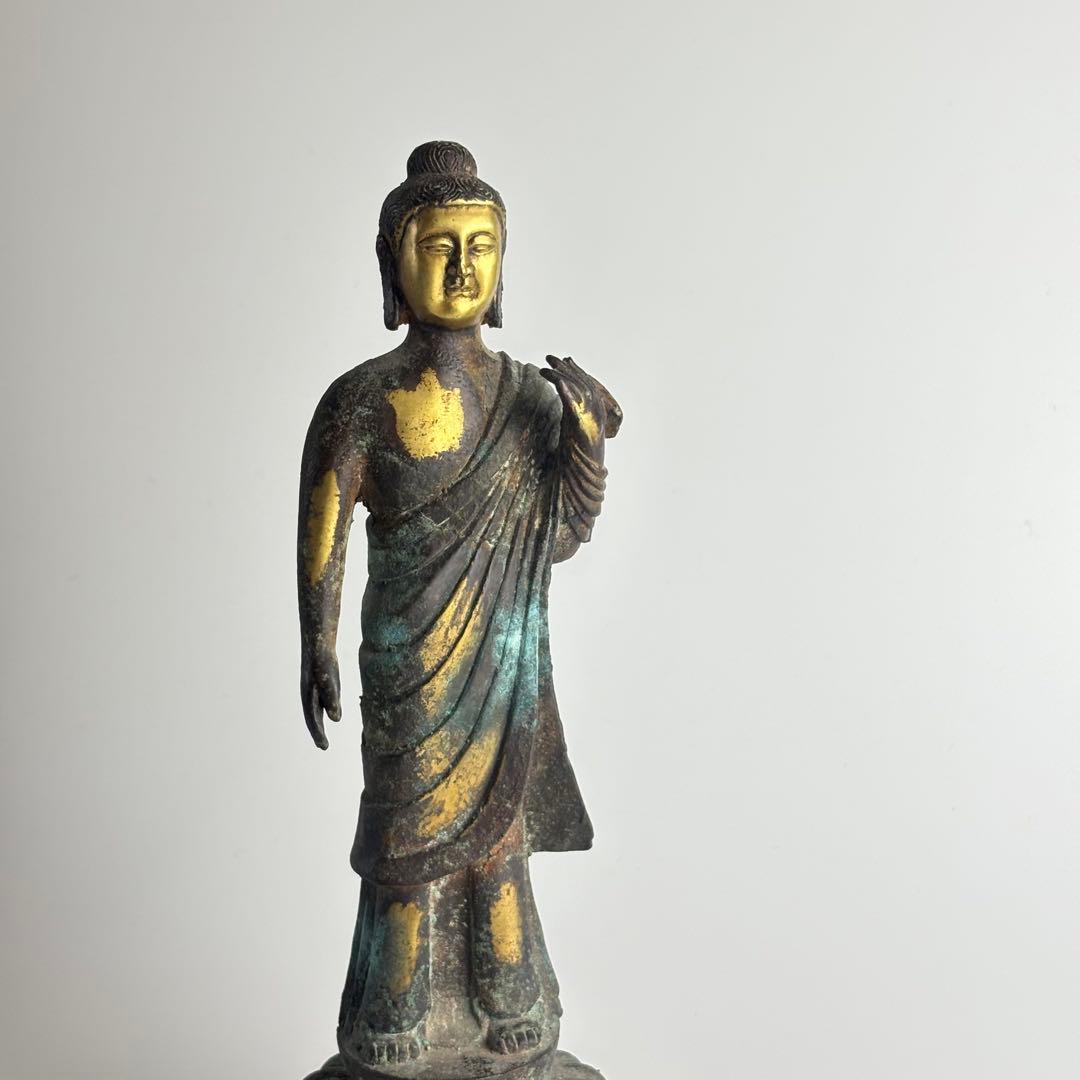 仏教美術 李朝 銅 菩薩 仏像