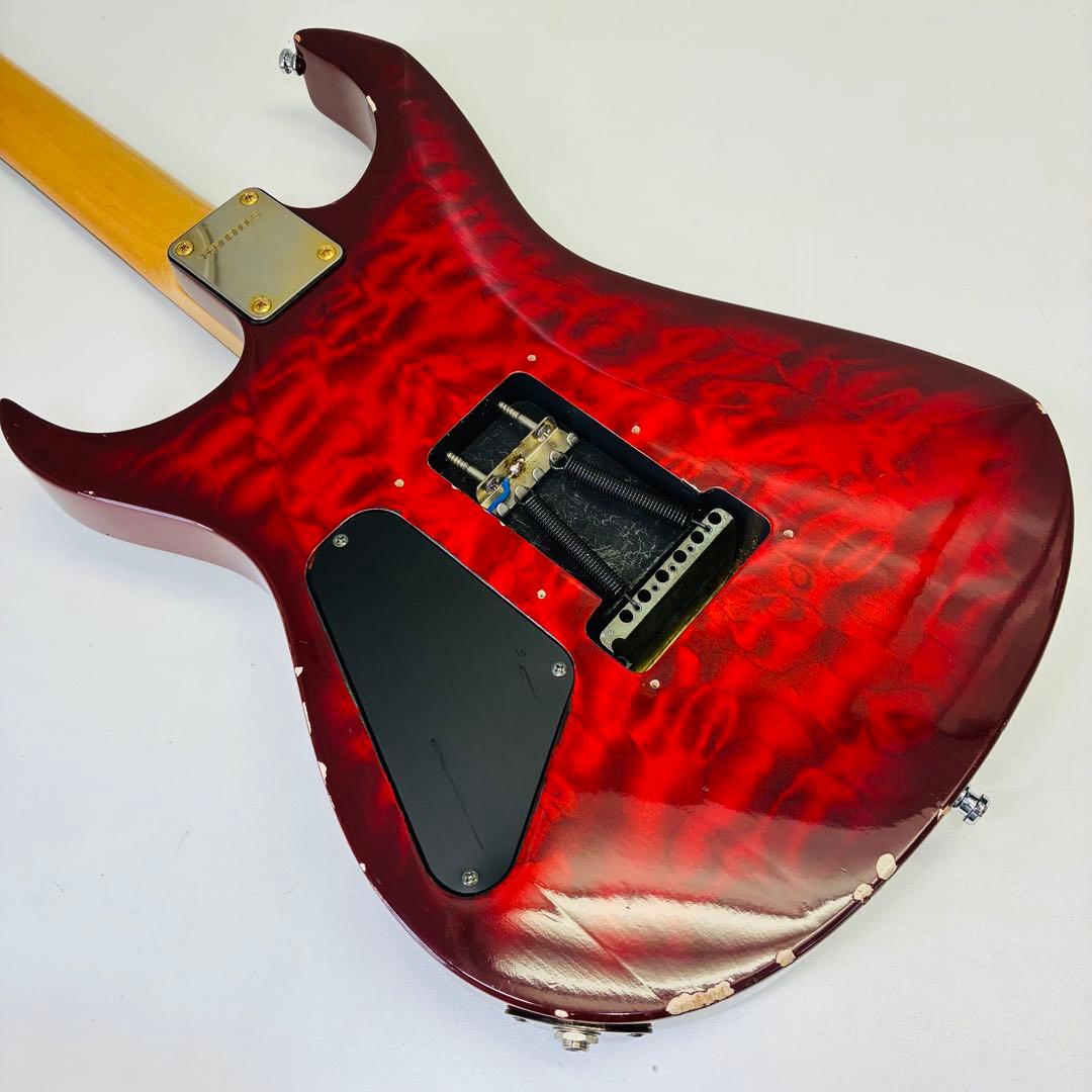 FERNANDES FGZ-400 キルトメイプル レッド エレキギター - メルカリ