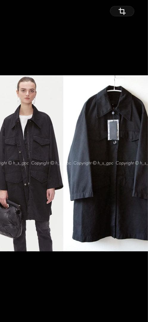 MM6 ミリタリー ウォッシュド ジャケット モッズ コート