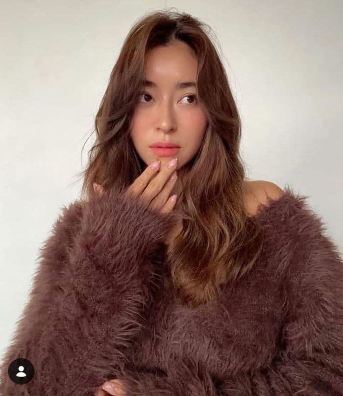 新品☆ALEXIA STAM シャギーニットトップス　ブラウン