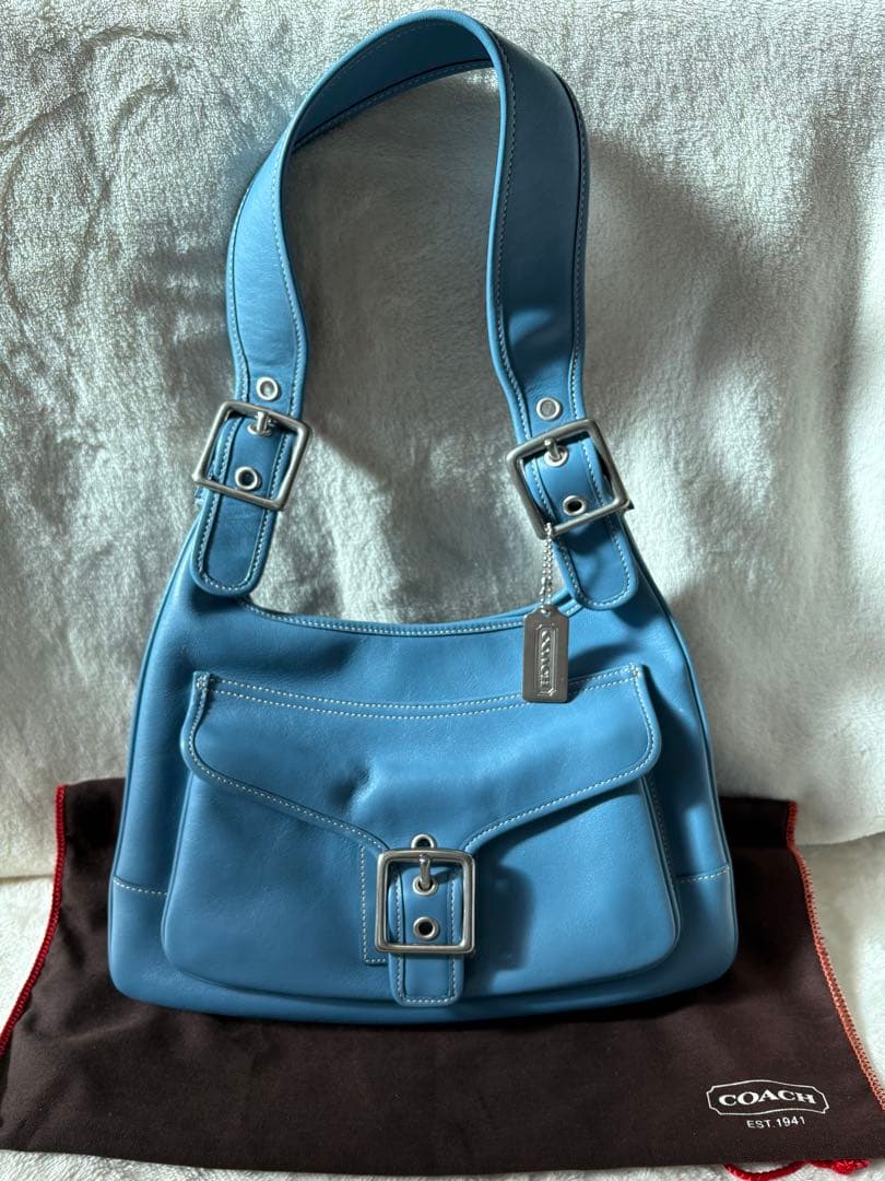 【希少色】COACH　ショルダーバッグ ワンショルダー レザー ベルト 9340