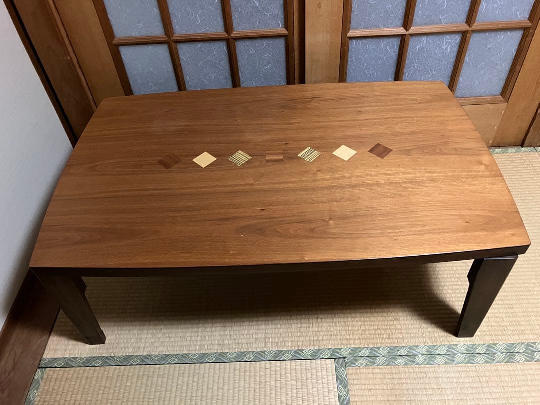 家具調こたつ　120cm 高さ２段階 こたつテーブル 高さ6段階調整 80×120cm 本体のみ 単品 デスクこたつ