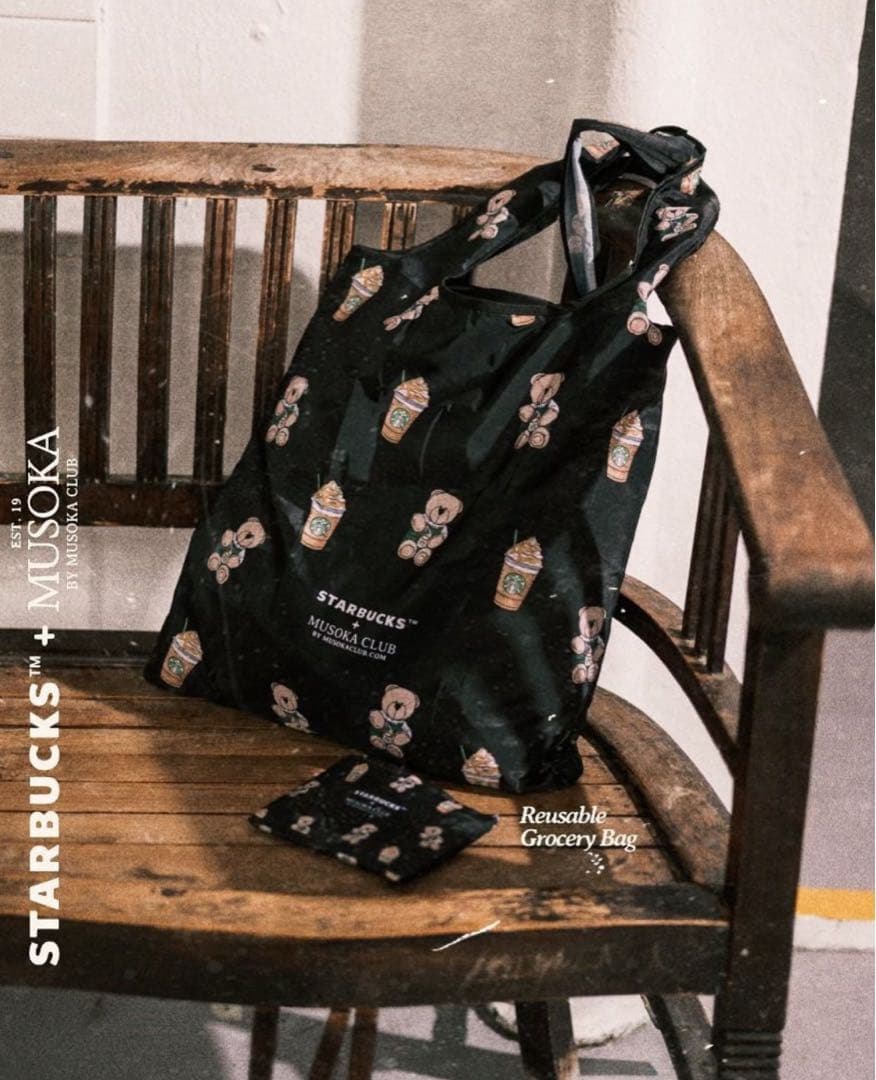 シンガポール スターバックス エコバッグ MUSOKA CLUB くま - メルカリ