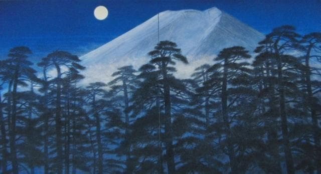 福王寺法林、【寒月富士】、希少な額装用画集より、新品額装付、状態良好 2026年最新】福王寺法林 (Horin Fukuoji)の絵画を探すならこちら