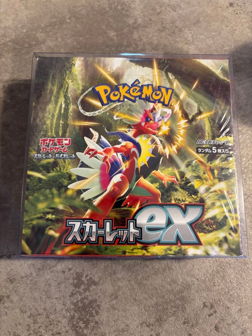 ポケモンカードゲーム　スカーレットex ボックスシュリンク付き