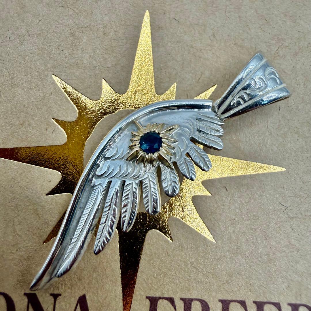 美品　アリゾナフリーダム　T-94a k18太陽神サファイア付き 定価約7.5万