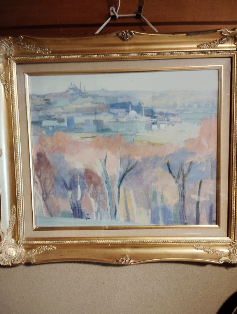 真作　黒川彰夫　イスタンブール　８号　油絵